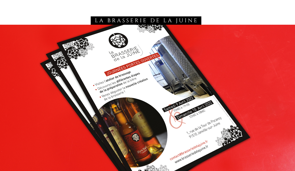 La Brasserie de la Juine Flyer communication